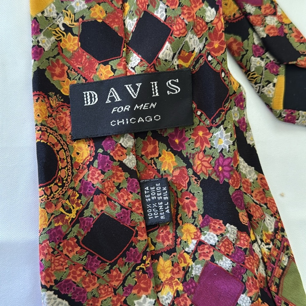 SILK Davis Chicago,Prochownick,Alcione made in Italy 100% Silk Ties Bundle Men's - Picture 3 of 9